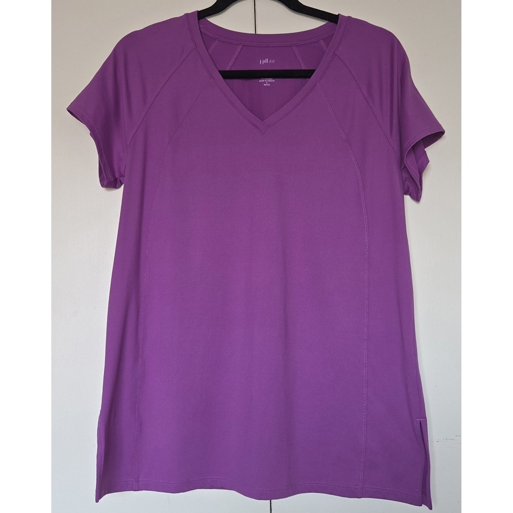 J.Jill Athletic Magenta Tunic SZ Sm (Petite) Supreme Stretch Slits On Side ~EUC~
